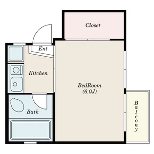 スカイハイツハーバ【1階】の間取り