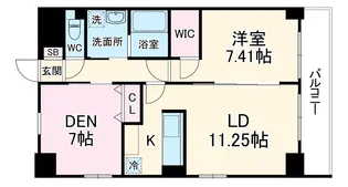 Live Flat上前津【401号室】の間取り