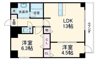 Adel Dorf 本郷【301号室】の間取り