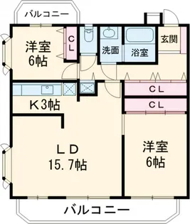 イイダアネックスⅡ【1階】の間取り
