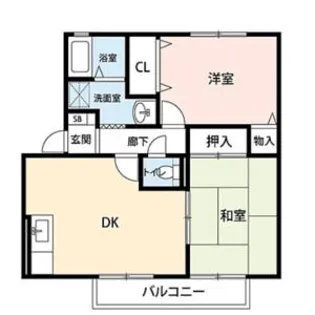 ガーデンロイヤル A棟【2階】の間取り