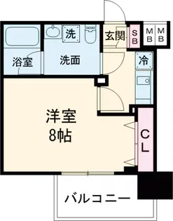 メインステージ東日暮里【7階】の間取り