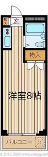 コーポラスミハラⅡ【2階】の間取り