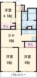 エルムヒルズNARUSAWA【5階】の間取り