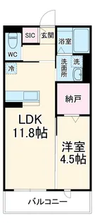クレールメゾン城東【1階】の間取り