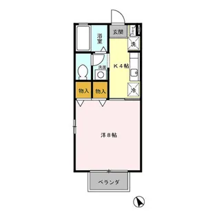 ピエールプセ【2階】の間取り