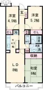 プレジデントミタマ【4階】の間取り