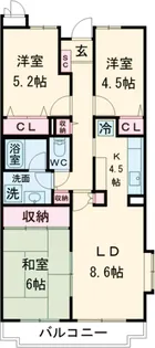 プレジデントミタマ【4階】の間取り