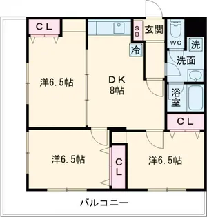 集成パーソナルハイツ志村【501号室】の間取り