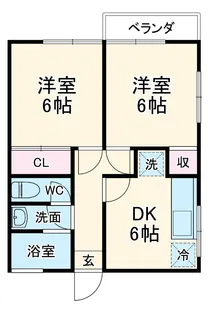 セントヒルズ新鎌ヶ谷【102号室】の間取り