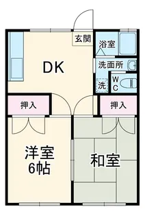錦江荘【1-B号室】の間取り