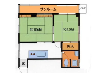 スクムタビル【2階】の間取り