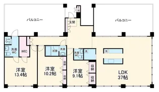 トランセット覚王山【401号室】の間取り