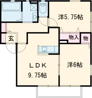 スペランツC【1階】の間取り