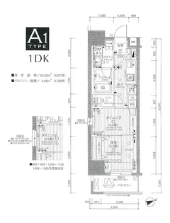 日神デュオステージ浅草三筋【3階】の間取り