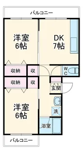 泉ハイツ【206号室】の間取り
