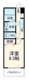 グリーンフォレスト湘南【3階】の間取り