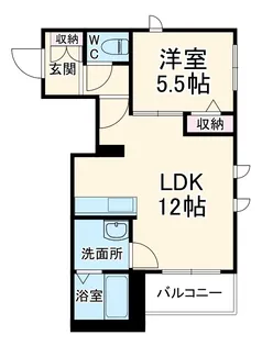 ベルツリー【3階】の間取り