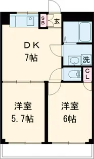 プリズム深沢【3階】の間取り