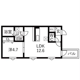 Courage宝生町【2階】の間取り