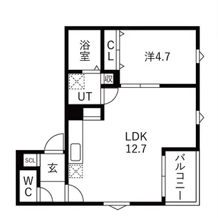 Courage宝生町【1階】の間取り