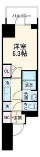 コンフォリア・リヴ天王寺寺田町ソルテラス【5階】の間取り