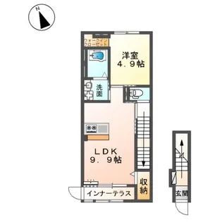 グラナティス【2階】の間取り