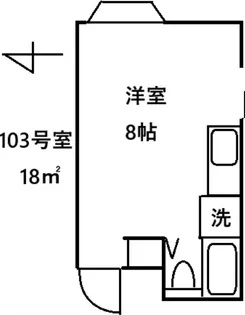 カナディアンハイツ新宿【103号室】の間取り