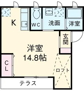 グラウハウス【5A号室】の間取り