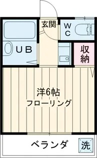 Kスクウェア【1B号室】の間取り