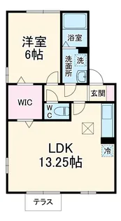 ウィルモアそら【1階】の間取り