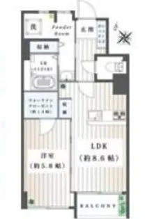 秀栄マンション【3-B号室】の間取り