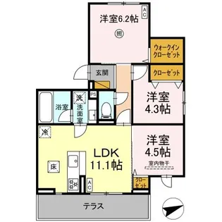Irene【1階】の間取り