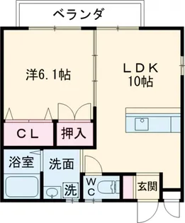 ハイツエソシマ【2階】の間取り
