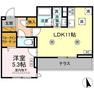Kurashiro【1階】の間取り