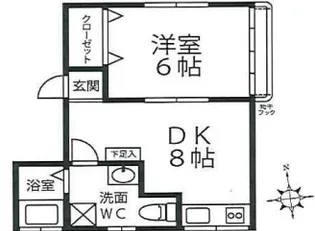 大塚ハイム【1階】の間取り