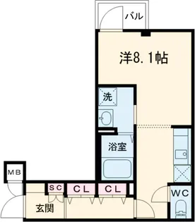 ベルシード方南町【2階】の間取り