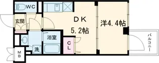 ベルシード方南町【203号室】の間取り