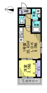AJ八千代台北【3階】の間取り