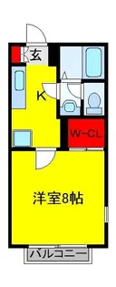 スクエアーコート【2階】の間取り