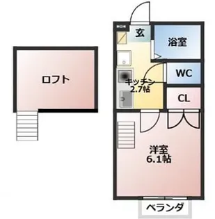 ウイスティリア本郷【202号室】の間取り