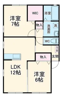 サンパルク【1階】の間取り