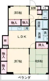 ベルコリーヌ西水元【4階】の間取り