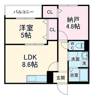 EIJU蒲生4丁目【1階】の間取り