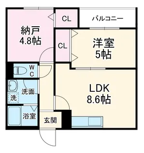EIJU蒲生4丁目【1階】の間取り