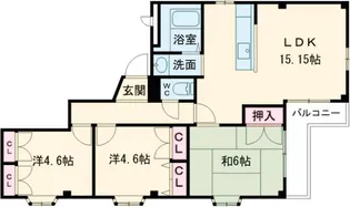 メゾンタナカ【3階】の間取り