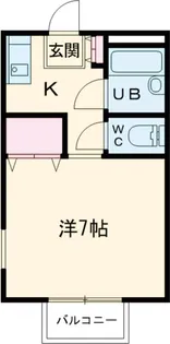 カサ・プリマベーラ【1階】の間取り