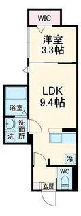 KEIAI RESIDENCE 宮原Ⅱ【201号室】の間取り