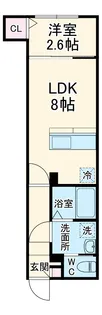 KEIAI RESIDENCE 宮原Ⅱ【302号室】の間取り