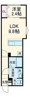 KEIAI RESIDENCE 宮原Ⅱ【303号室】の間取り